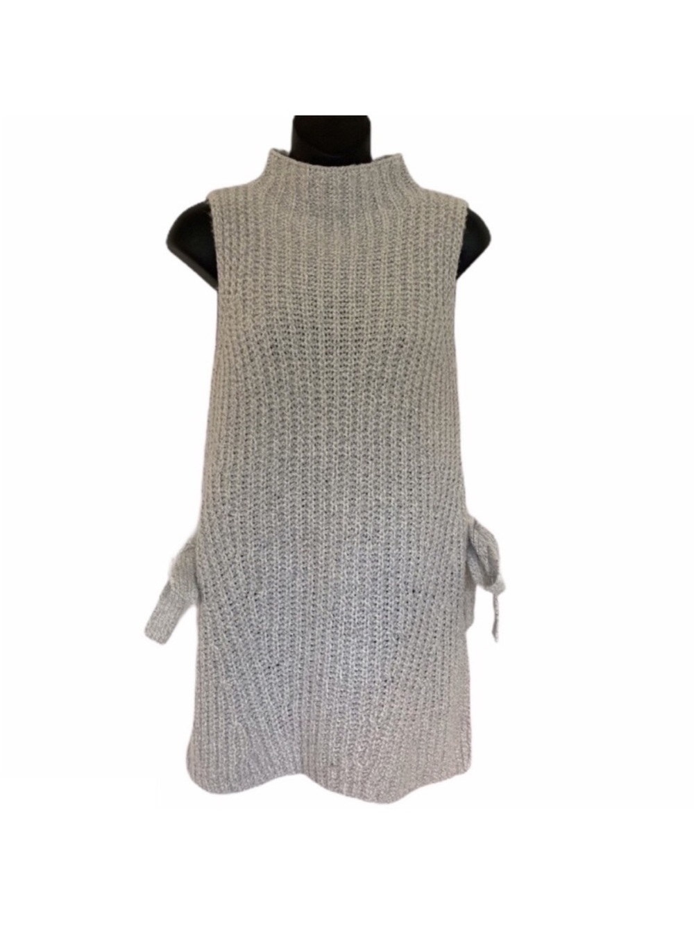 Ann Taylor Side Split Sleeveless Tunic/Sweater - Picture 3 of 13